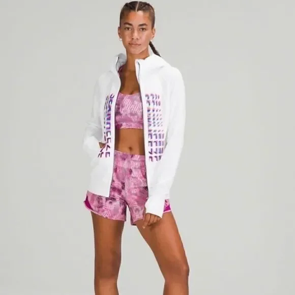 Lululemon Scuba Full Zip Hoodie White Seawheeze NEW - Picture 14 of 14